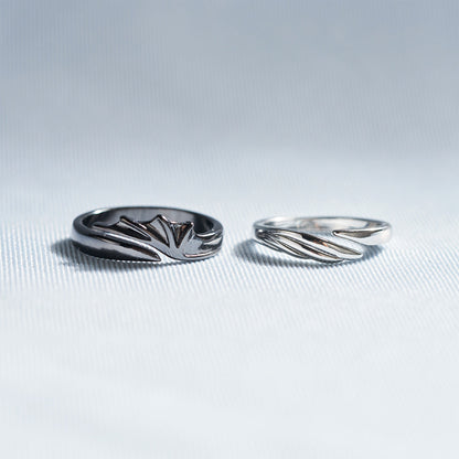 Memorial Guardian Angel Wings Ring - Couple Rings