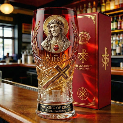 Jesus Christ Blessing Glass🔥