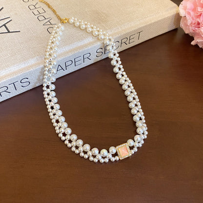 Cherry Blossom Pearl Necklace