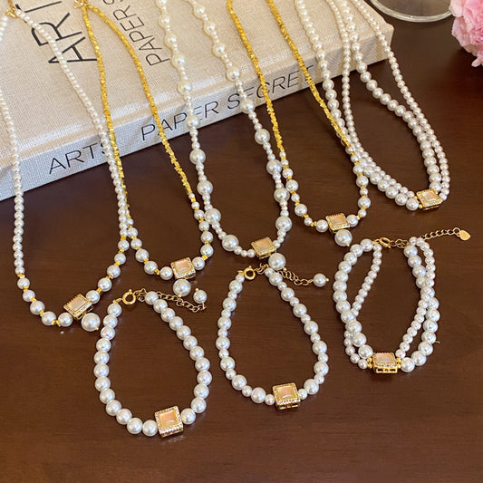 Cherry Blossom Pearl Necklace