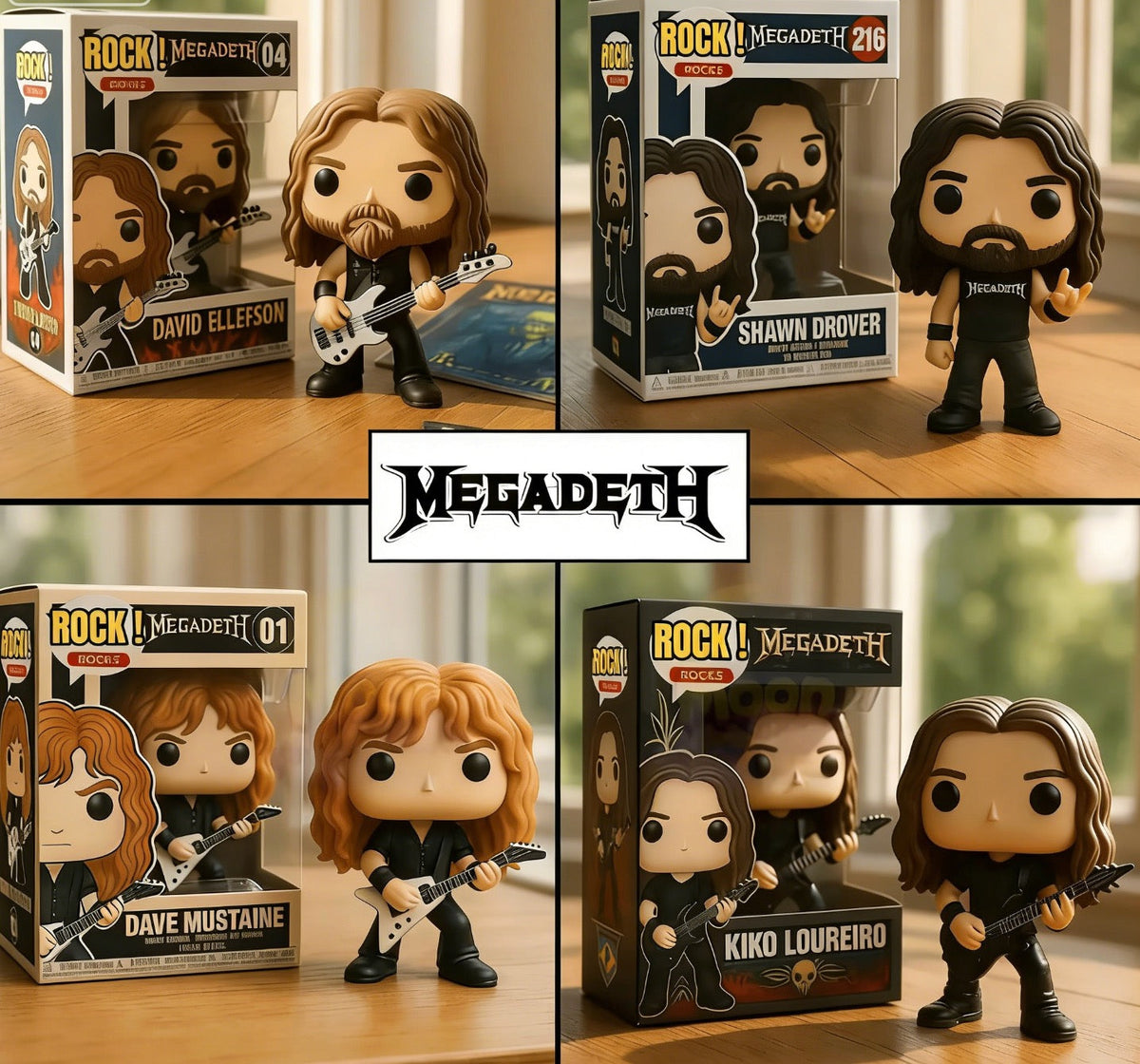 Product Page: Megadeth Funko Pop! Collectible Set 🎸🔥