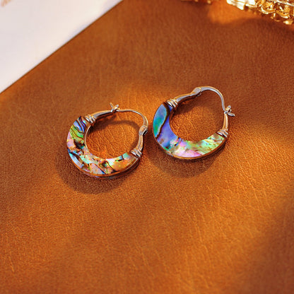 💖 Valentine's Day Hot Sale - ✨ Elegant Shell-Style Ear Huggies🌊 Unique Natural Patterns💋