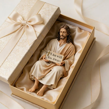 ✨Hand-Painted Jesus Figurine✝️Serene Desk Companion🙏