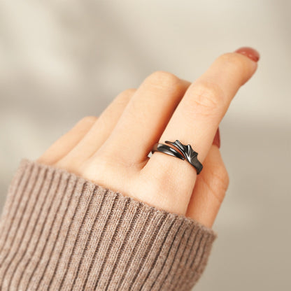 Memorial Guardian Angel Wings Ring - Couple Rings
