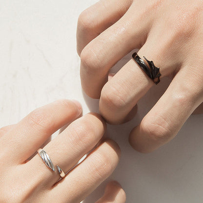 Memorial Guardian Angel Wings Ring - Couple Rings