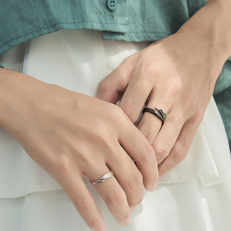 Memorial Guardian Angel Wings Ring - Couple Rings
