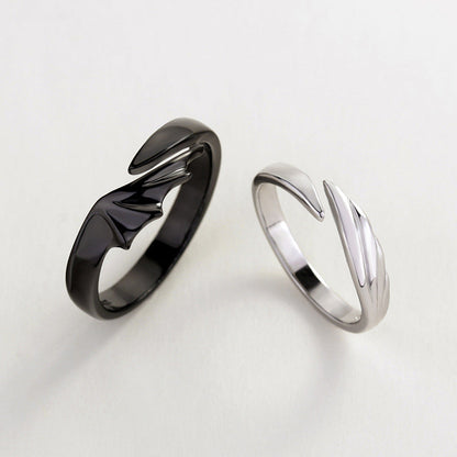 Memorial Guardian Angel Wings Ring - Couple Rings