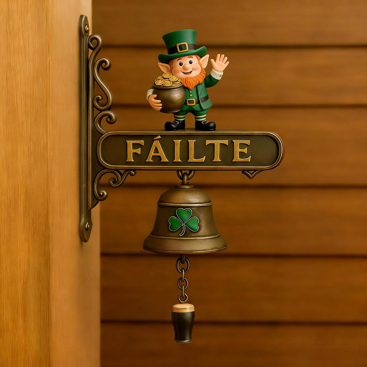 ☘St. Patrick’s Day Leprechaun Fàilte Door Bell