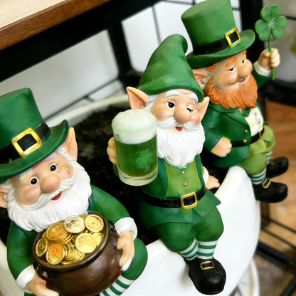 🍀🍺 St. Patrick’s Day Leprechaun Figurines – Bring Irish Luck & Cheer to Your Home💋