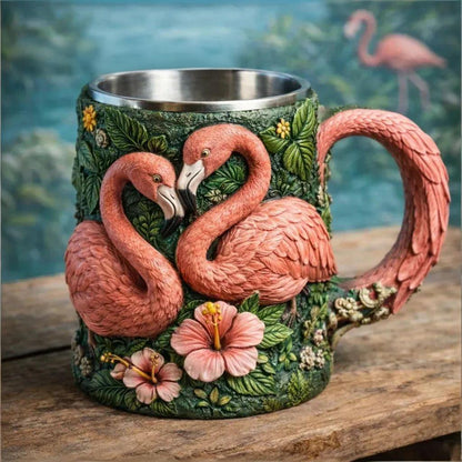 🐂🍃 3D Animal Sculpted Resin Mug🔥