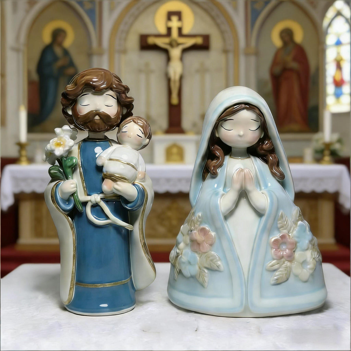 🎁💖Holy Family Figurine Decor💋