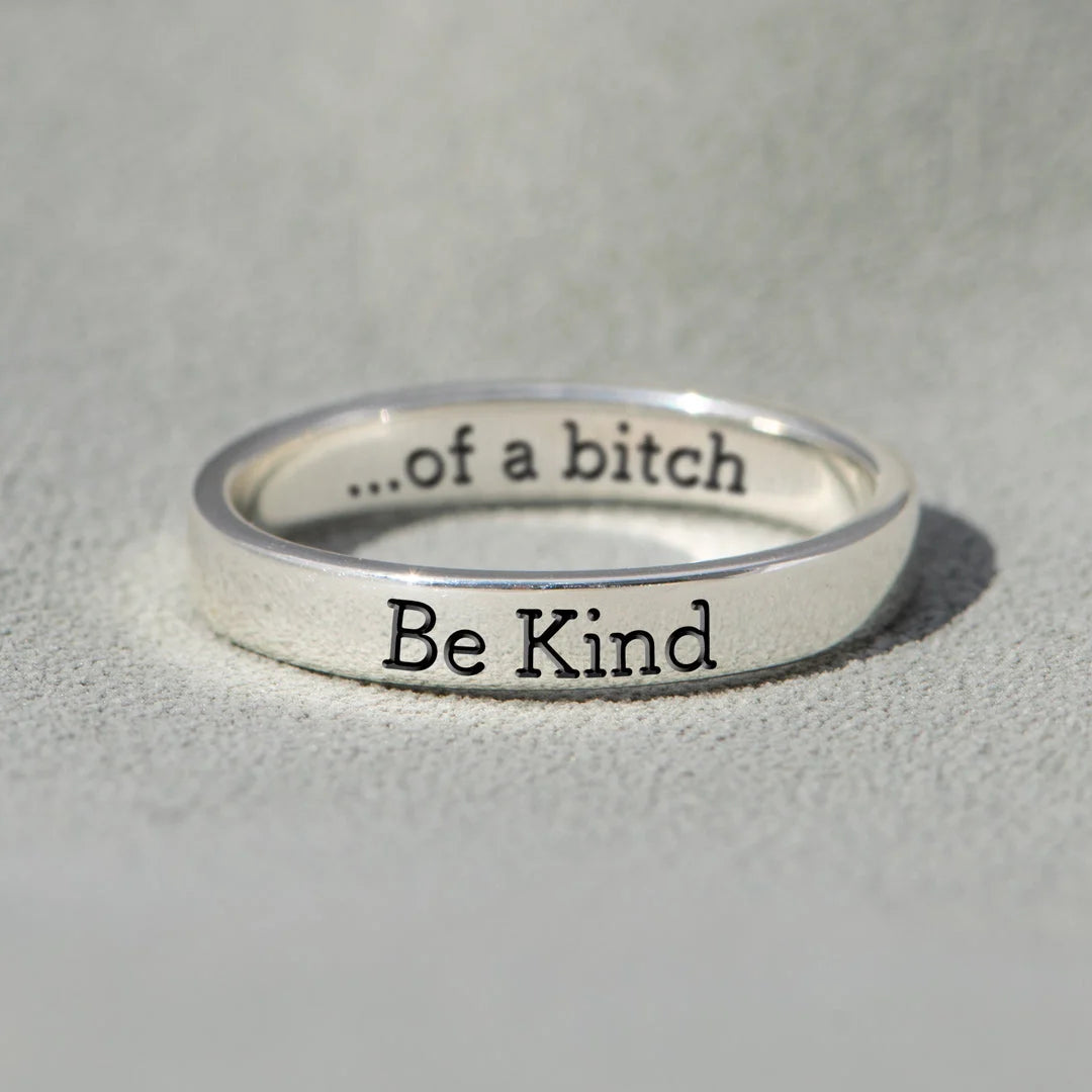 💓2026-New Year Hot Sale🎁 BE KIND...OF A BI♥CH Signature Ring