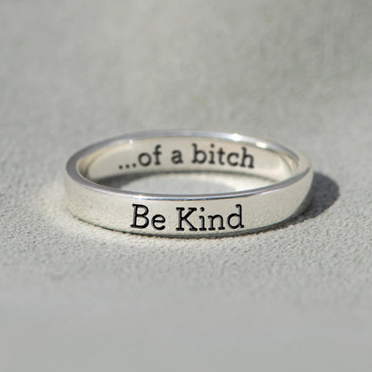💓2026-New Year Hot Sale🎁 BE KIND...OF A BI♥CH Signature Ring