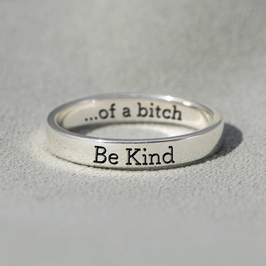 💓2026-New Year Hot Sale🎁 BE KIND...OF A BI♥CH Signature Ring