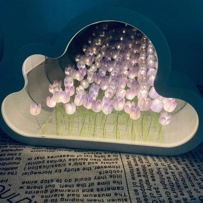 Valentine’s Day Perfect: Cloud Mirror With Tulip Arrangement🔥