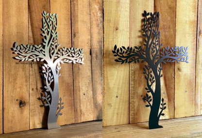 🏆 🌳 Life Tree Cross Metal Decoration
