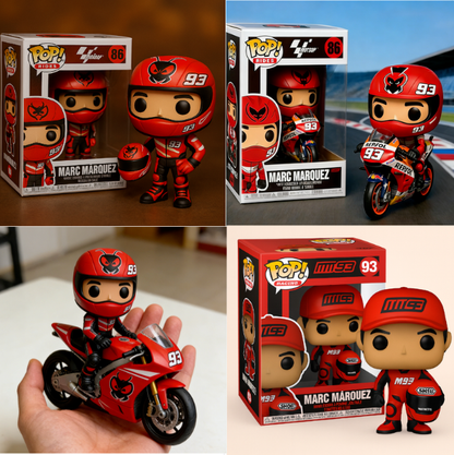 🏍️Marc Márquez 93 Racing Collectible Figure – MotoGP Legendary Rider Pop Style
