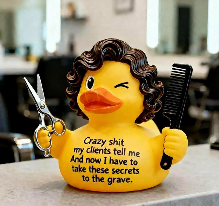 Barber Duck Figurine