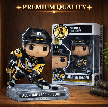 Sidney Crosby All Time Leading Scorer Figure Doll🏒🏆