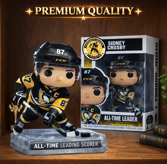 Sidney Crosby All Time Leading Scorer Figure Doll🏒🏆
