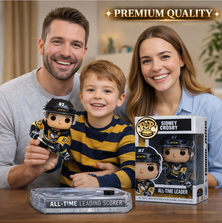 Sidney Crosby All Time Leading Scorer Figure Doll🏒🏆