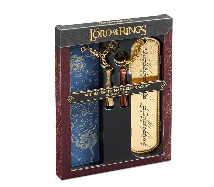 The Lord of the Rings - Middle-earth Map and Ring Inscription Bookmark Set🏆