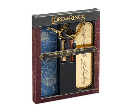 The Lord of the Rings - Middle-earth Map and Ring Inscription Bookmark Set🏆